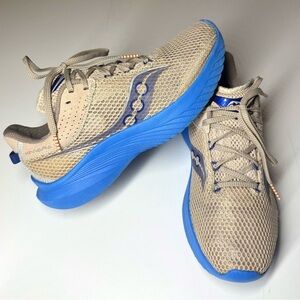 Saucony Women's Kinvara 14 Desert/Azure Running Shoes Size- 8.5